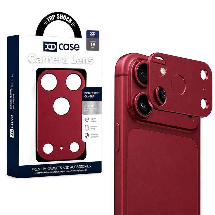XDcase - Protezione per obiettivo fotografico in metallo, piatta e cava., For iPhone 18, For iPhone 18 Pro, For iPhone 18 Pro Max