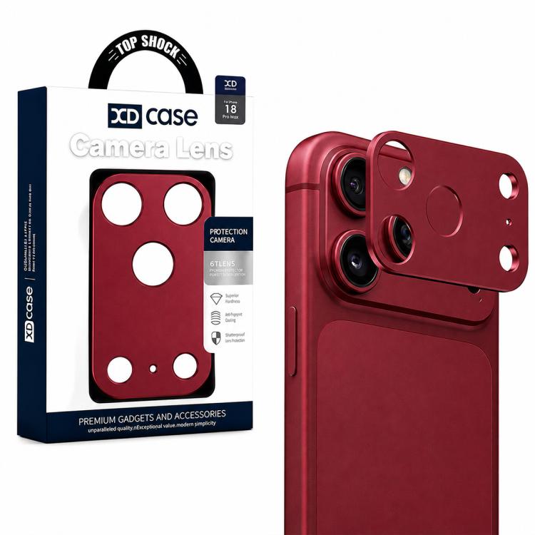 XDcase - Protezione per obiettivo fotografico in metallo, piatta e cava., For iPhone 18, For iPhone 18 Pro, For iPhone 18 Pro Max