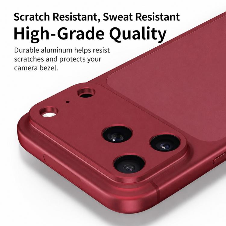 XDcase - Protezione per obiettivo fotografico in metallo, piatta e cava., For iPhone 18, For iPhone 18 Pro, For iPhone 18 Pro Max