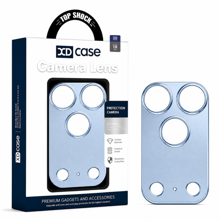 XDcase - Protezione per obiettivo fotografico cava in lega di titanio, For iPhone 18, For iPhone 18 Pro, For iPhone 18 Pro Max