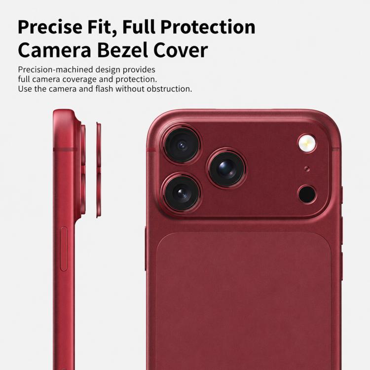 XDcase - Protezione per obiettivo fotografico cava in lega di titanio, For iPhone 18, For iPhone 18 Pro, For iPhone 18 Pro Max