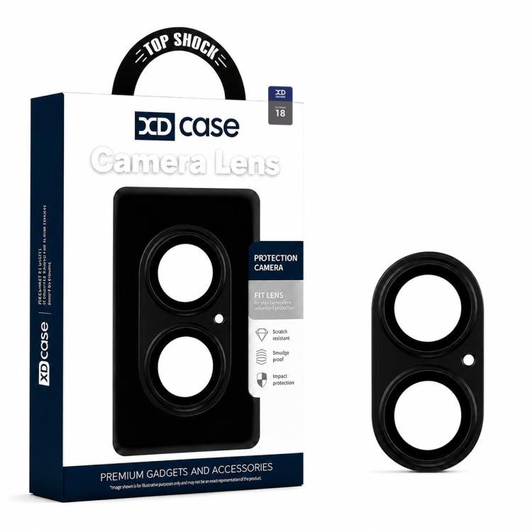 Pellicola anulare in metallo satinato a copertura totale per obiettivo fotografico XDcase Armor, For iPhone 18, For iPhone 18 Pro, For iPhone 18 Pro Max