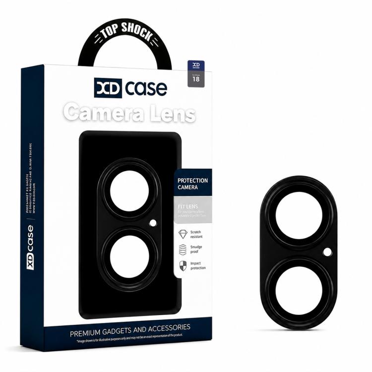 Pellicola anulare in metallo satinato a copertura totale per obiettivo fotografico XDcase Armor, For iPhone 18, For iPhone 18 Pro, For iPhone 18 Pro Max