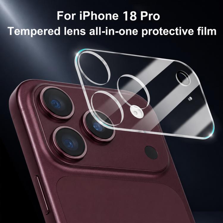 Pellicola per fotocamera XDcase con vetro temperato integrato trasparente, For iPhone 18, For iPhone 18 Pro, For iPhone 18 Pro Max