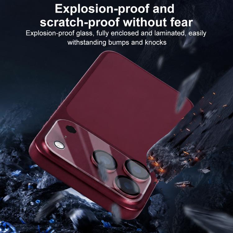 Pellicola per fotocamera posteriore integrata in vetro temperato con serigrafia XDcase, For iPhone 18, For iPhone 18 Pro, For iPhone 18 Pro Max