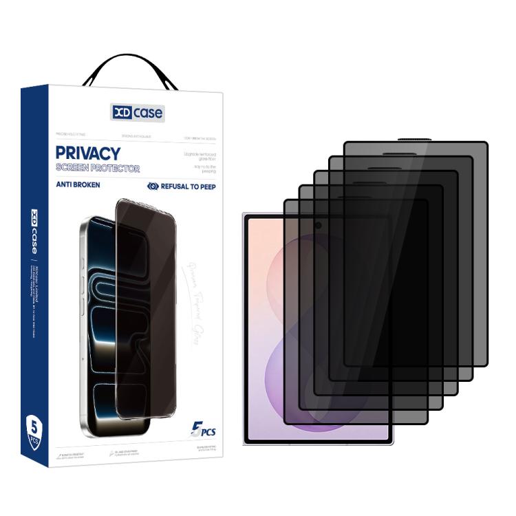 XDcase Confezione da 5 Pellicole protettive in vetro temperato anti-spionaggio con stampa serigrafica, For Galaxy Z Fold8 5G Outer Screen, For Galaxy Z Fold8 Ultra 5G Outer Screen, For Galaxy Z Flip8 5G Outer Screen, For Galaxy Z Flip7 5G Outer Screen