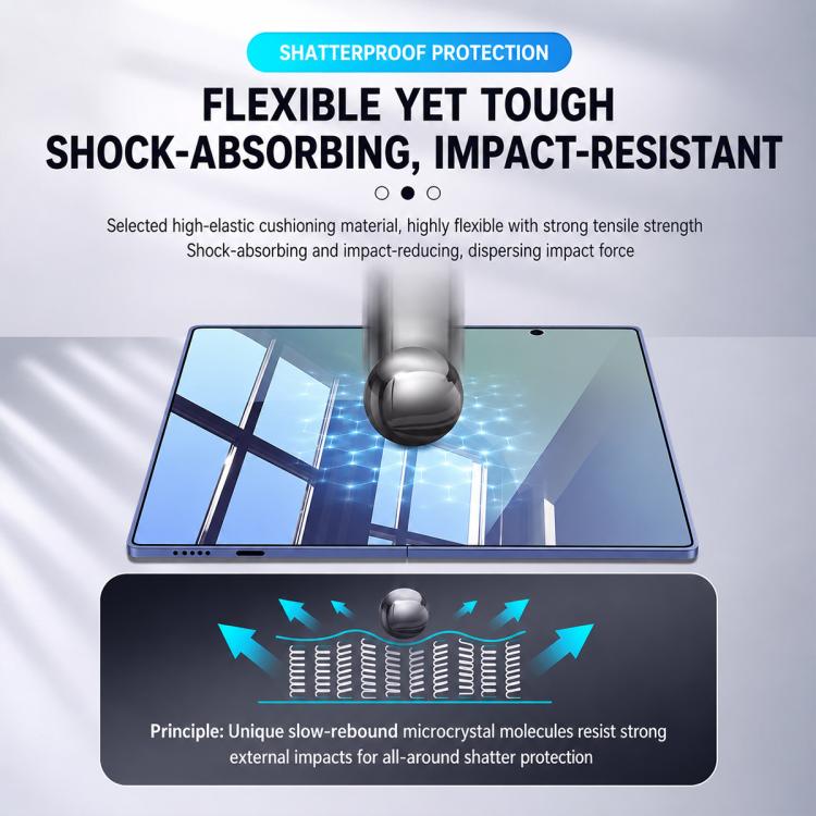 XDcase Confezione da 5 Pellicole protettive in vetro temperato anti-spionaggio con stampa serigrafica, For Galaxy Z Fold8 5G Outer Screen, For Galaxy Z Fold8 Ultra 5G Outer Screen, For Galaxy Z Flip8 5G Outer Screen, For Galaxy Z Flip7 5G Outer Screen