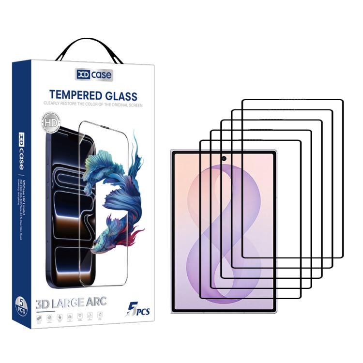 Pellicola protettiva in vetro temperato HD serigrafata XDcase, confezione da 5 pezzi., For GalaxyZ Fold8 5G Outer Screen, For Galaxy Z Fold8 Ultra 5G Outer Screen, For Galaxy Z Flip8 5G Outer Screen, For Galaxy Z Flip7 5G Outer Screen