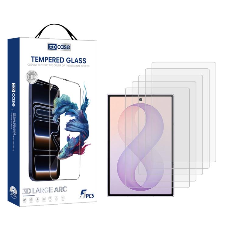 Pellicola protettiva in vetro temperato HD trasparente XDcase, confezione da 5 pezzi., For GalaxyZ Fold8 5G Outer Screen, For Galaxy Z Fold8 Ultra 5G Outer Screen, For Galaxy Z Flip8 5G Outer Screen