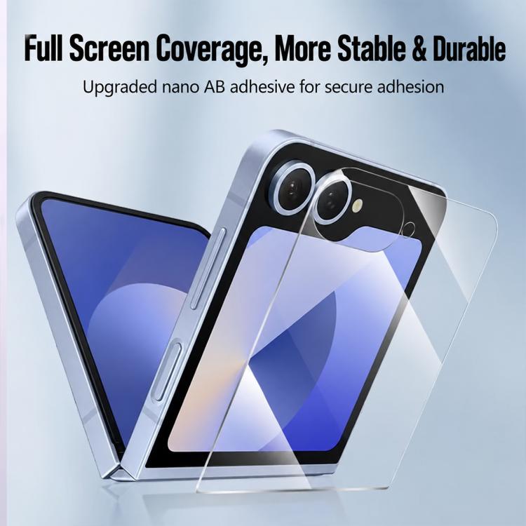 Pellicola protettiva in vetro temperato HD trasparente XDcase, confezione da 5 pezzi., For GalaxyZ Fold8 5G Outer Screen, For Galaxy Z Fold8 Ultra 5G Outer Screen, For Galaxy Z Flip8 5G Outer Screen