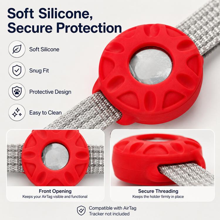 Cover protettiva in silicone anti-smarrimento per localizzatore GPS con campanello, For AirTag 2nd Gen / AirTag 1st Gen