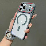 Custodia magnetica per telefono Mirror Shield dai colori iridescenti, For iPhone 13 Pro