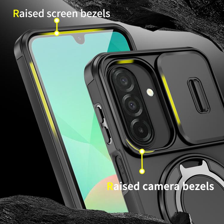 Custodia per telefono con anello scorrevole per fotocamera, For Samsung Galaxy A27 5G