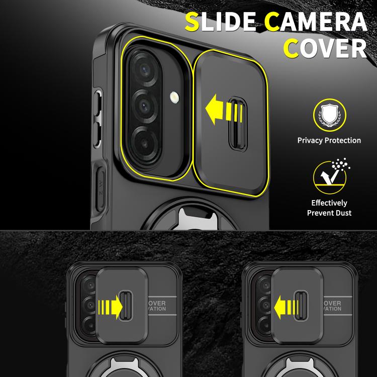 Custodia per telefono con anello scorrevole per fotocamera, For Samsung Galaxy A27 5G