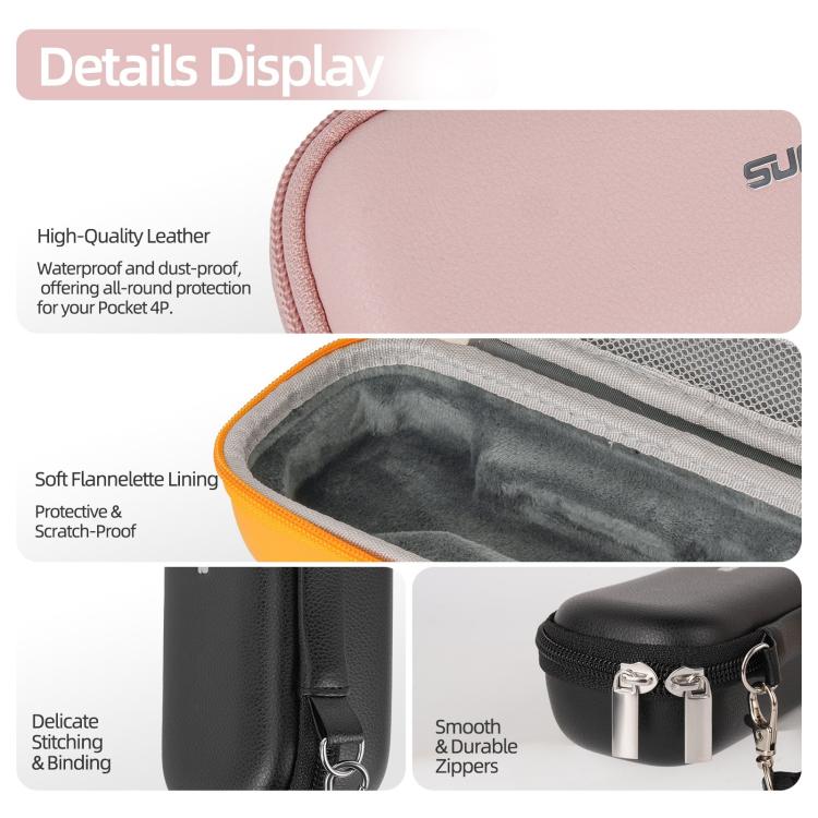 Borsa organizer protettiva colorata Sunnylife Standard Combo, For DJI Osmo Pocket 4P
