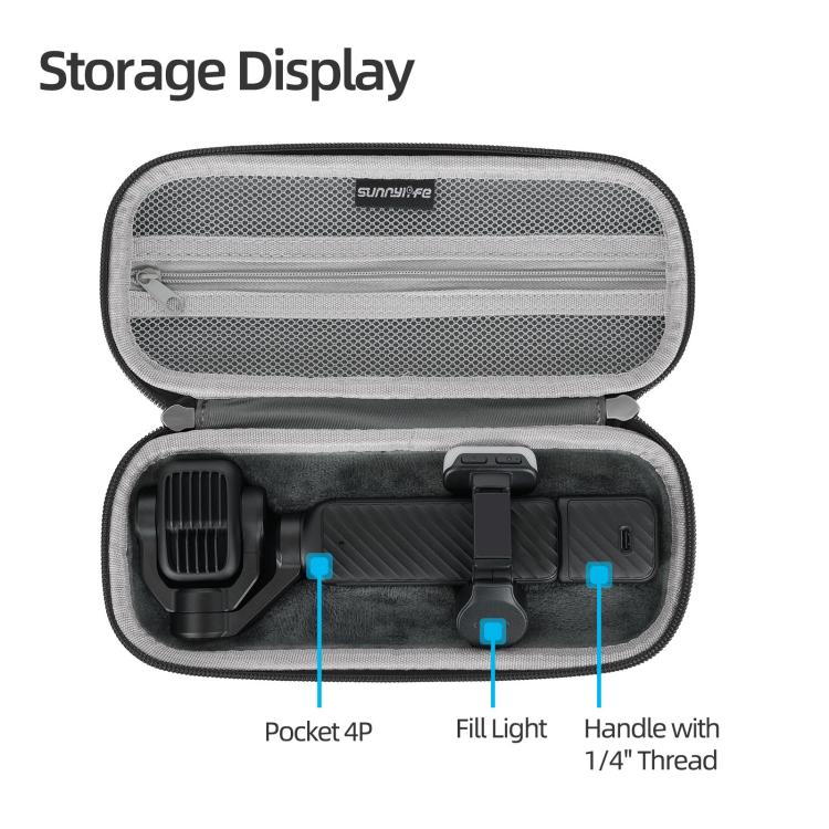 Borsa organizer protettiva colorata Sunnylife Standard Combo, For DJI Osmo Pocket 4P