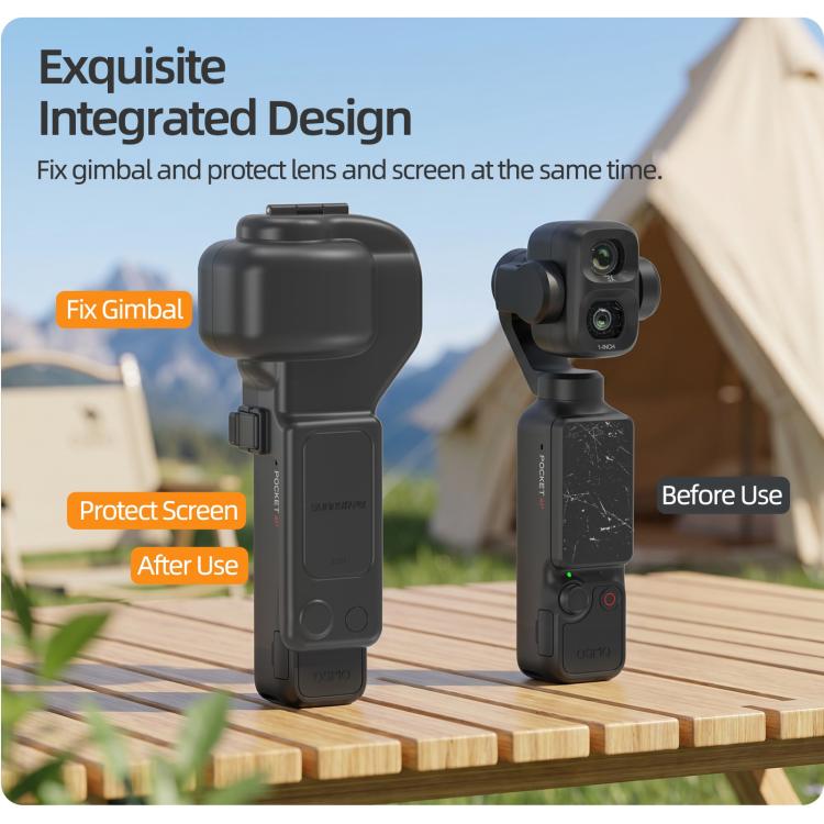 Copertura per gimbal integrato Sunnylife, protezione per fotocamera, copertura protettiva per schermo, For DJI Osmo Pocket 4P
