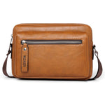 WEIXIER D1225 Borsa a tracolla da uomo in pelle PU impermeabile stile retrò
