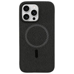 Custodia magnetica per telefono in TPU ibrido acrilico con texture a rombi., For iPhone 16, For iPhone 15 Pro Max, For iPhone 15 Pro