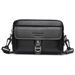 WEIXIER D1229 Borsa a tracolla con texture Lychee, grande capacità, impermeabile.
