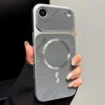 Custodia magnetica per telefono in ecopelle con motivo a onde d'acqua., For iPhone Air, For iPhone 16 Pro Max