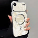 Custodia magnetica per telefono in ecopelle con motivo a onde d'acqua., For iPhone Air, For iPhone 16 Pro Max