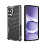 Custodia magnetica antiurto per telefono con texture in fibra di carbonio e airbag, resistente agli urti., For Galaxy S26+ 5G, For Galaxy S26 Ultra 5G, For Galaxy S26 5G, For Galaxy S25 Ultra 5G, For Galaxy S24 Ultra 5G, For Galaxy S24 5G