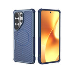 Custodia magnetica antiurto per telefono con texture in fibra di carbonio e airbag, resistente agli urti., For Galaxy S26+ 5G, For Galaxy S26 Ultra 5G, For Galaxy S26 5G, For Galaxy S25 Ultra 5G, For Galaxy S24 Ultra 5G, For Galaxy S24 5G