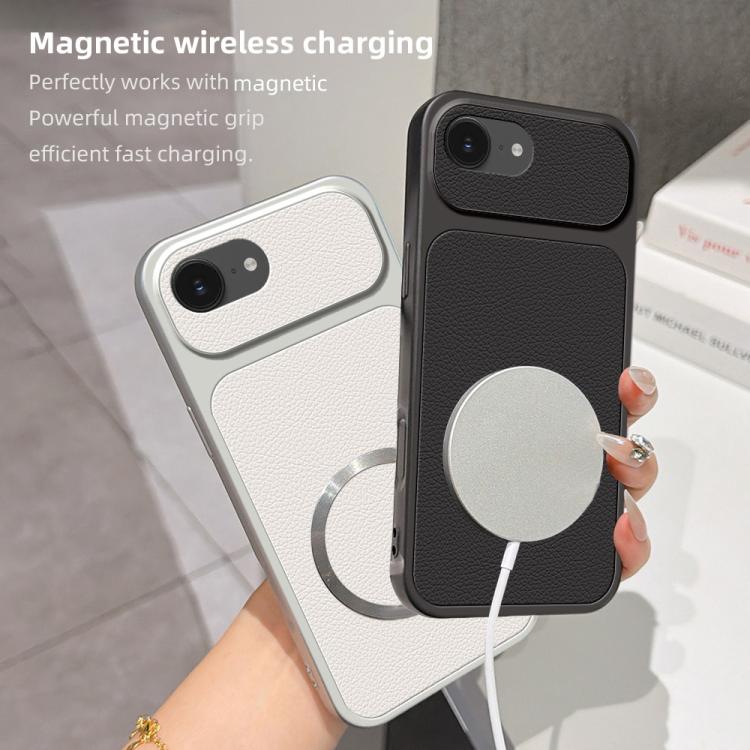Custodia magnetica per telefono con effetto pelle di agnello, For iPhone 17e / 16e, For iPhone 17 Pro Max, For iPhone 17 Pro, For iPhone 17