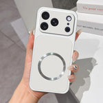 Custodia magnetica per telefono con effetto pelle di agnello, For iPhone 17e / 16e, For iPhone 17 Pro Max, For iPhone 17 Pro, For iPhone 17