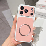 Custodia magnetica per telefono con effetto pelle di agnello, For iPhone 17e / 16e, For iPhone 17 Pro Max, For iPhone 17 Pro, For iPhone 17