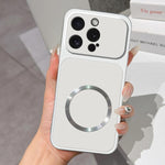 Custodia magnetica per telefono con effetto pelle di agnello, For iPhone 16, For iPhone 15 Pro Max, For iPhone 15 Pro, For iPhone 15 Plus