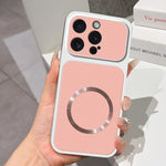 Custodia magnetica per telefono con effetto pelle di agnello, For iPhone 16, For iPhone 15 Pro Max, For iPhone 15 Pro, For iPhone 15 Plus
