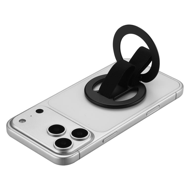 CAS-007 Supporto magnetico pieghevole con doppio anello per telefono, CAS-007