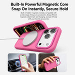 Cornice in silicone liquido, pannello posteriore ibrido a onde, custodia magnetica per telefono, For iPhone 18 Pro, For iPhone 18 Pro Max, For iPhone 17 Pro Max
