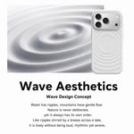 Cornice in silicone liquido, pannello posteriore ibrido a onde, custodia magnetica per telefono, For iPhone 17 Pro