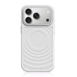 Cornice in silicone liquido, pannello posteriore ibrido a onde, custodia magnetica per telefono, For iPhone 17 Pro