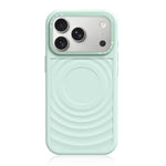 Cornice in silicone liquido, pannello posteriore ibrido a onde, custodia magnetica per telefono, For iPhone 17 Pro
