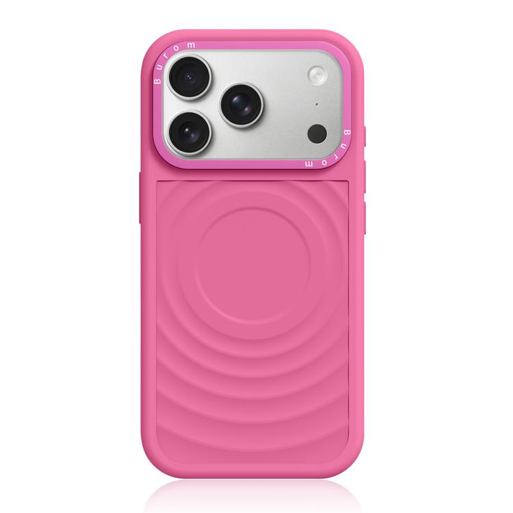 Cornice in silicone liquido, pannello posteriore ibrido a onde, custodia magnetica per telefono, For iPhone 17 Pro
