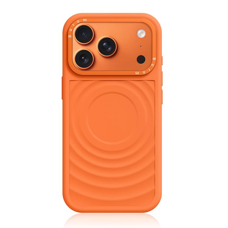Cornice in silicone liquido, pannello posteriore ibrido a onde, custodia magnetica per telefono, For iPhone 17 Pro