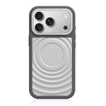 Cornice in silicone liquido, pannello posteriore ibrido a onde, custodia magnetica per telefono, For iPhone 17 Pro