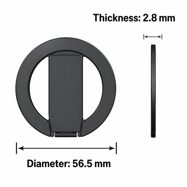 CAS-011 Supporto per telefono magnetico pieghevole ad anello dritto, CAS-011