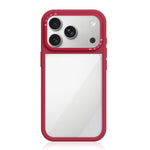 Custodia per telefono con cornice in silicone liquido, pannello posteriore ibrido in acrilico trasparente., For iPhone 18 Pro, For iPhone 18 Pro Max