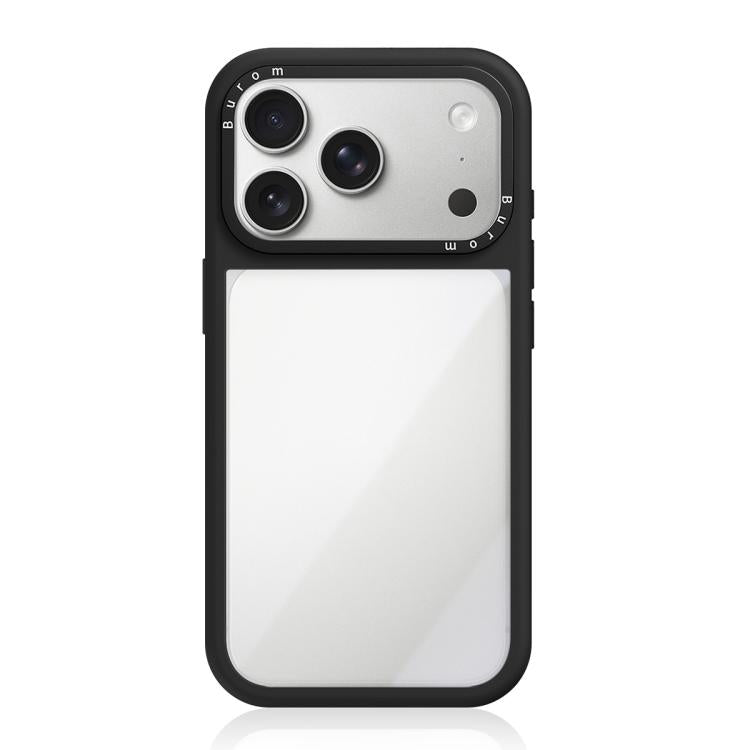Custodia per telefono con cornice in silicone liquido, pannello posteriore ibrido in acrilico trasparente., For iPhone 18 Pro, For iPhone 18 Pro Max