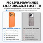 Custodia per telefono con cornice in silicone liquido, pannello posteriore ibrido in acrilico trasparente., For iPhone 18 Pro, For iPhone 18 Pro Max