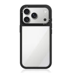 Custodia per telefono con cornice in silicone liquido, pannello posteriore ibrido in acrilico trasparente., For iPhone 18 Pro, For iPhone 18 Pro Max