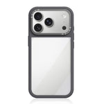 Custodia per telefono con cornice in silicone liquido, pannello posteriore ibrido in acrilico trasparente., For iPhone 18 Pro, For iPhone 18 Pro Max