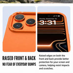 Custodia per telefono con cornice in silicone liquido, pannello posteriore ibrido in acrilico trasparente., For iPhone 17 Pro Max, For iPhone 17 Pro