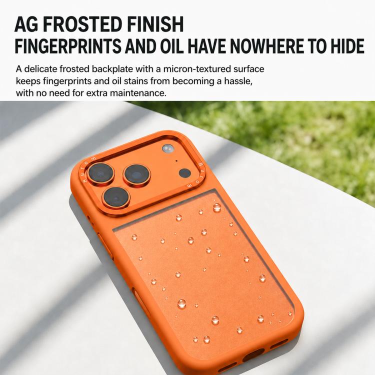 Custodia per telefono con cornice in silicone liquido, pannello posteriore ibrido in acrilico trasparente., For iPhone 17 Pro Max, For iPhone 17 Pro