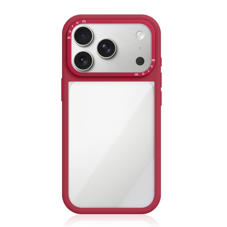 Custodia per telefono con cornice in silicone liquido, pannello posteriore ibrido in acrilico trasparente., For iPhone 17 Pro Max, For iPhone 17 Pro